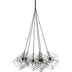 Light & Living - Hanglamp Kubinka - 25x25x26 - Zwart