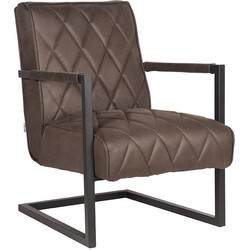D-MAXX Fauteuil Denmark - Antraciet - Microfiber