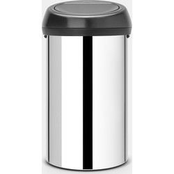 Touch Bin afvalemmer, 60 liter - Brilliant Steel