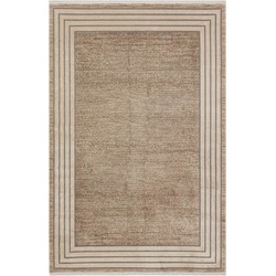 Palona Modern Beige vloerkleed - Lijstmotief