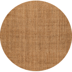 Nature Jute Tapijt - Geweven Rond Vloerkleed - Effen - Bohemian- 100 CM ROND