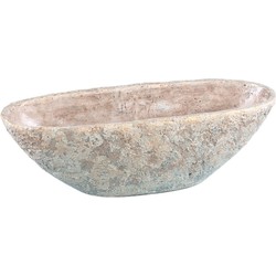 PTMD Hayle Bloempot - 56 x 21 x 19 cm - Cement - Creme