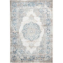 Paris Vintage Blauw vloerkleed - Medaillon - 120 X 170 CM