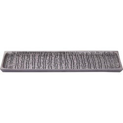 PTMD Schaal Grail - 46x15x1 cm - Aluminium - Zilver