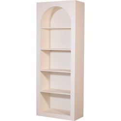 Wandkast Beige MDF - 5-Vakken - 80x38x210cm - Fien