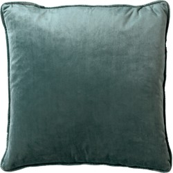 Dutch Decor FINN - Sierkussen 60x60 cm - velvet - effen kleur - Sagebrush Green - groen - Dutch Decor