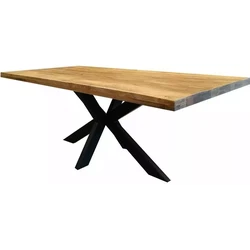 Mango Eettafel - Rechthoek - 240x100cm - Metalen Poot