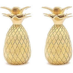 W&P Design Shot Glas Ananas Set van 2 - Goud