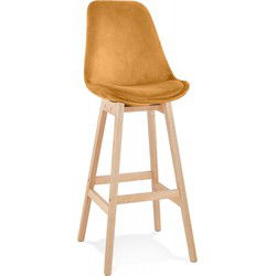 MORISS barkruk 48x56x113 cm Mosterd