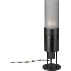 Dutchbone Momo Bureaulamp/ Tafellamp Charcoal Zwart