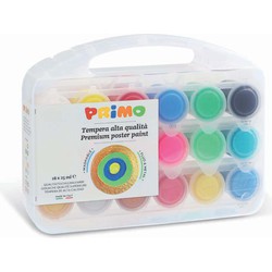 Primo Primo PRIMO - Plakkaatverf Metal+Fluo (18x25ml) in koffer