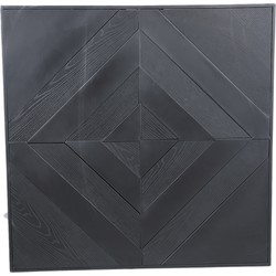 PTMD Mixa Black iron and veneer mix wall panel rectangl