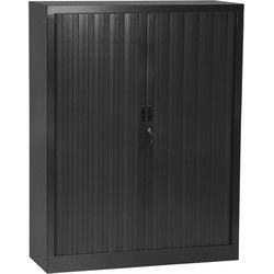 CLASSIFY kantoorkast met gordijnen 120x43x136 cm Grijs
