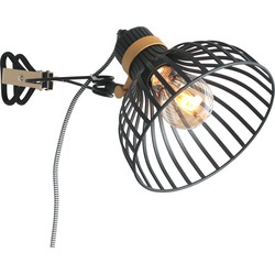 Anne Light and home wandlamp Dunbar - zwart - metaal - 3093ZW