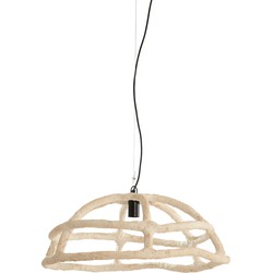 Light&living Hanglamp Ø70x38 cm PORILA crème