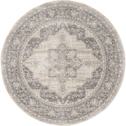 Safavieh Traditional Indoor Woven Area Rug, Brentwood Collection, BNT865, in Cream & Grey, 201 X 201 cm