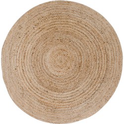 Bombay Rug - Rug in braided jute, nature, Ø150 cm