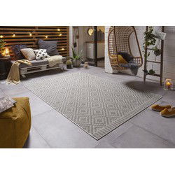 Laagpolig vloerkleed Breeze - Binnen & Buitenkleed - Naturel - 160x230 cm