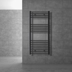 Badkamerradiator Sahara 600x1200 mm antraciet recht met zijaansluiting