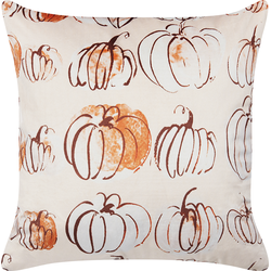 CUCURBITA  - Sierkussen - Beige - 45 x 45 cm - Fluweel
