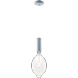 Home sweet home hanglamp Saga beton Oval - helder