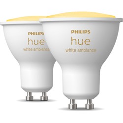 Hue spot warm tot koelwit licht 2-pack GU10 - Philips
