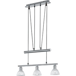 Moderne Hanglamp  Levisto - Metaal - Grijs