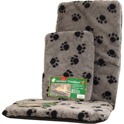 Kussen voor draadkooi grijs/paw 48x31 cm anti slip