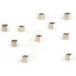 Trendform Magnet Kubiq - zilver - set van 10 stuks