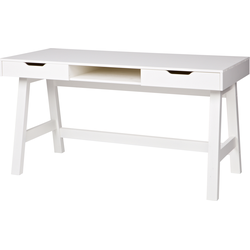 WOOOD Nikki Bureau - Grenen - Wit - 75x140x62