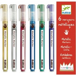Djeco Djeco kleuren 6 Metallic Markers