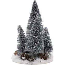 Rivièra Maison Sparkling Forest Deco Trees silver set van 2