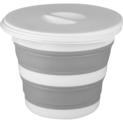 Nordix Opvouwbare Plasemmer - met Deksel - 5 Liter - Schoonmaak Emmer - Afwasteil - Rond