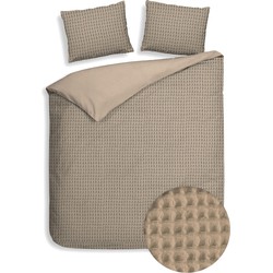 Heckett & Lane Dekbedovertrek Vafala Pale Khaki 260 x 200 220 cm + 2 slopen 60 x 70 cm