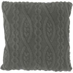 Unique Living - Sierkussen Pleun Dark Grey -45x45cm