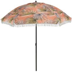 In The Mood Collection Parasol Palm Bladeren - H238 x Ø220 cm - Oranje