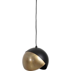 Hanglamp Ø20x17 cm NAMCO antiek brons-mat zwart