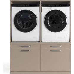 Wasophoogte Wasmachine Kast Oslo - Perle Taupe