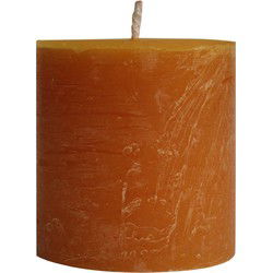 PTMD Kaars New Rustic Outdoor - 15x15x16 cm - Parrafin - Safran