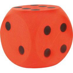 Dobbelsteen Soft Rood 16 cm