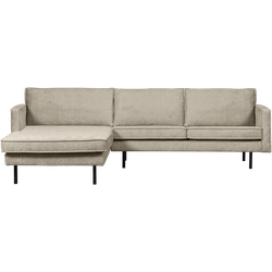 BePureHome Chaise Longue Rechts - Velvet - Wheatfield - 85x300x155