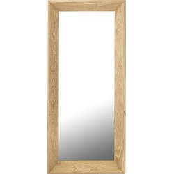 PTMD Chevar Natural oak wood mirror rectangle S