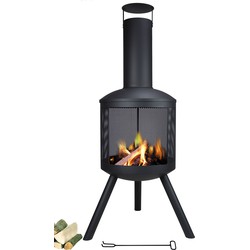 Sens-Line - Asterix firepit - Zwart - Tuinhaard