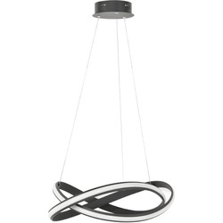 Highlight - Waves - Hanglamp - LED - 55 x 55  x  140cm - Zwart