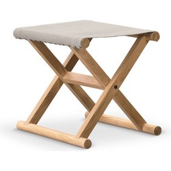 Folding stool Frame teak wood Fabric Sunproof II