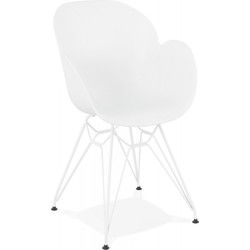 FIDJI moderne stoel 575x59x85 cm Wit