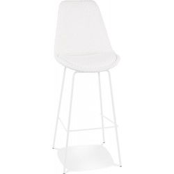 Barkruk LEONIE 49x45x115 cm Wit