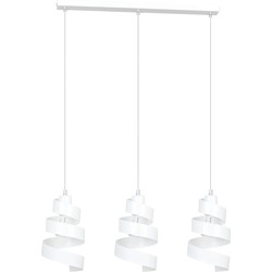 moderne hanglamp Lisi Wit 3-lichts