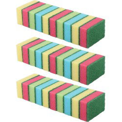 Dirt Devil Schuursponzen - 30x stuks - 8,5 x 5,5 x 2,5 cm - Sponzen
