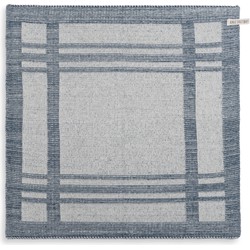 Knit Factory Gebreide Keukendoek - Keukenhanddoek Olivia - Ecru/Granit - 50x50 cm
